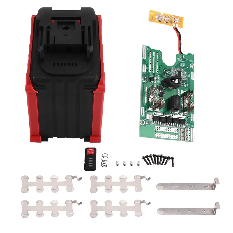 For BMS PCB Board 21700 Li Battery Case With For DIY Shell Box Charging Protection Can Install 20 Batteries