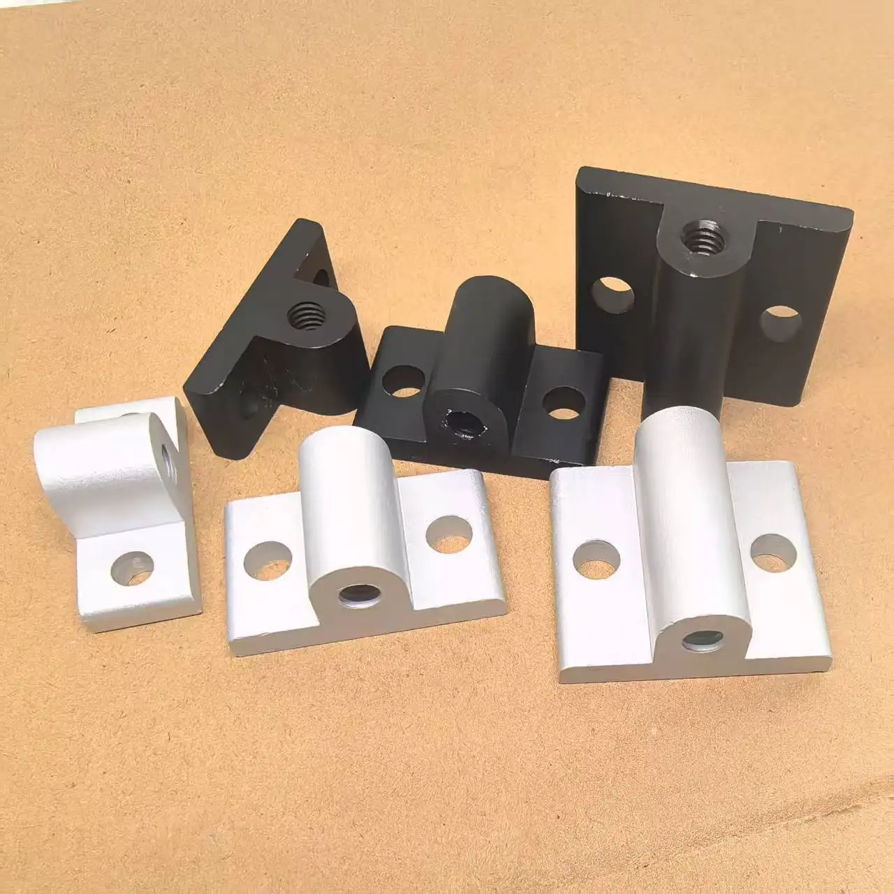 4PCS Aluminum Profile Plate Holder Foot Pad Caster Wheel Connector Fixed Extruded Corner Code Bracket for 20/30/40 Alu Profiles