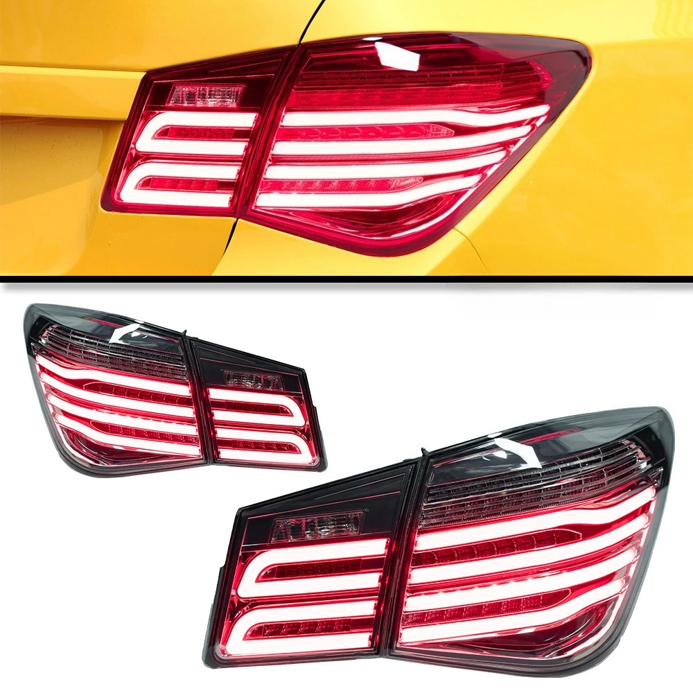 For Chevrolet Cruze 2009-2014 Car Tail Light Assembly With LED DRL Brake Light Flowing Water Flicker Tail Lamps Accessories