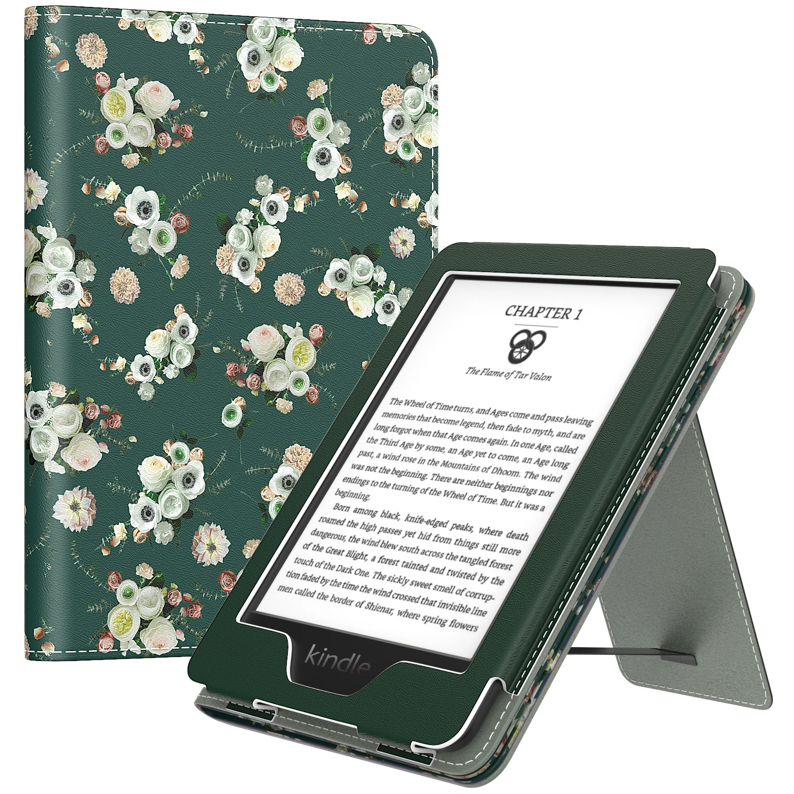 MoKo Case voor Gloednieuwe 6 inch Kindle (11e Generatie, 2024/2022 Release)/(10e/8e Gen, 2019/2016), Ultra Lichtgewicht PU Shell Cover