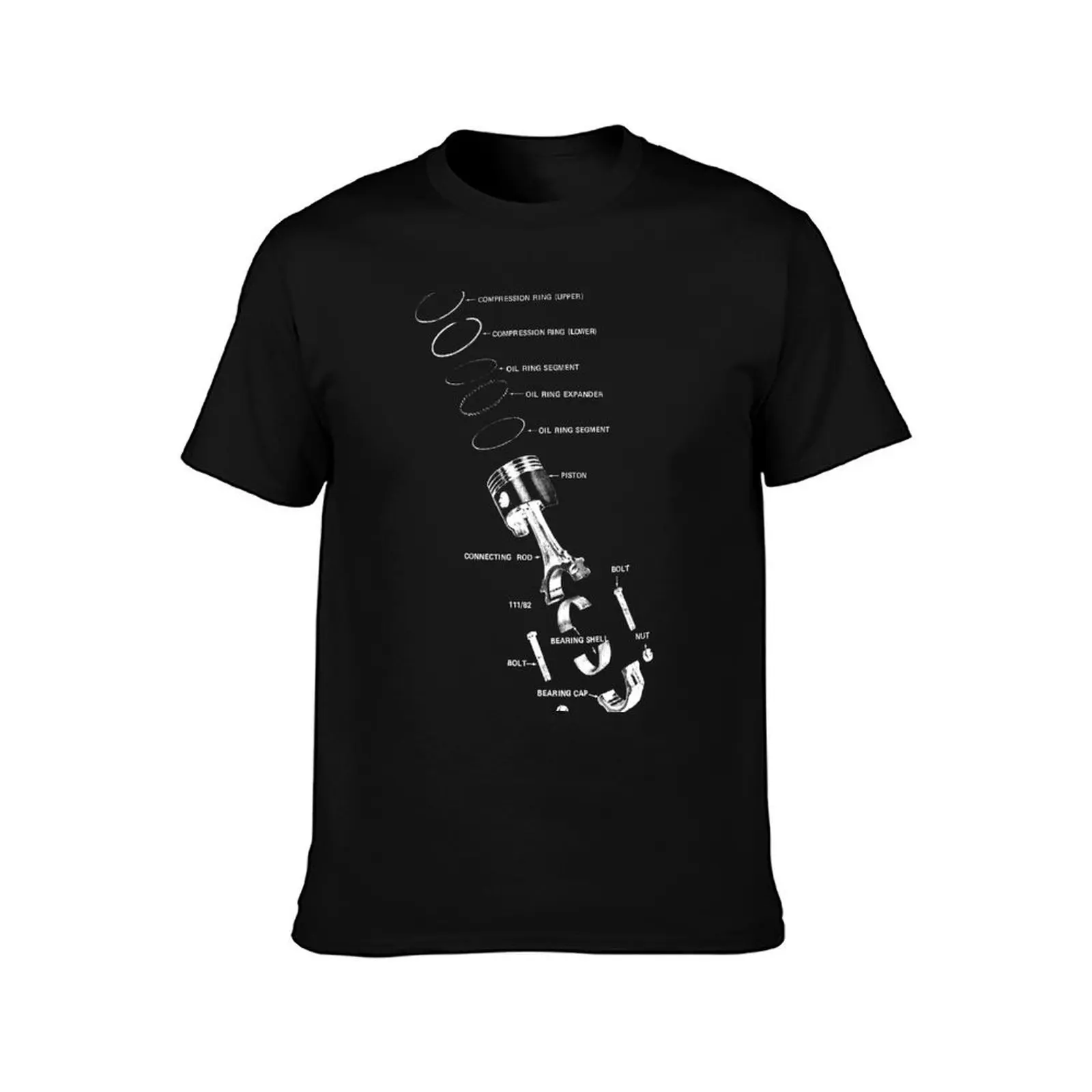 Engine Piston T-Shirt graphic t shirt vintage street wear t shirt men