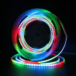 LEDストリップライト,フレキシブル照明,RGB,夢の色,5mm, DC,5v,12v,アプリケーション制御,装飾,テレビ画面,バックライト,ピクセル2812b