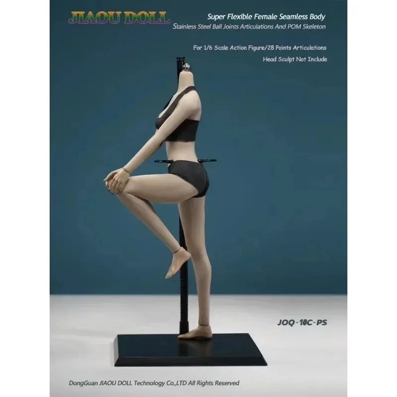 

JOQ-10C 1/6 Female Aisan Seamless Body Super Flexible Mid Breast Stainless Steel Ball Joints Removable Feet for 12" Head Sculpt