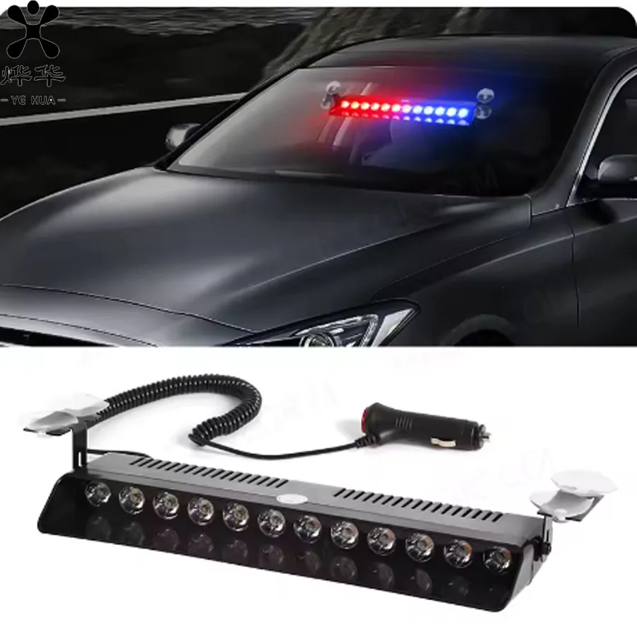 

6/9/12 светодиодные автомобильные стробоскопы аварийная автомобильная вспышка сигнал парковки сигнальная лампа лобовое стекло красный/синий/желтый/белый водонепроницаемый 12 В