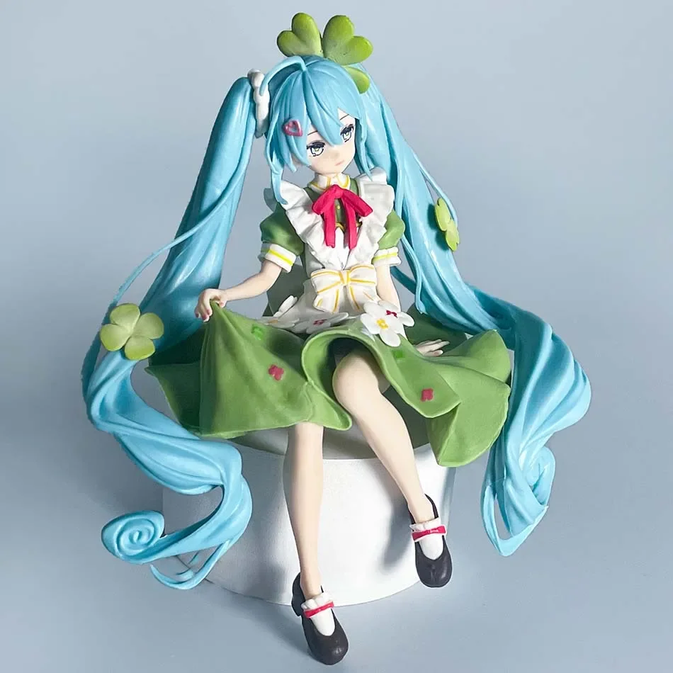 Anime Furyu Noodle Stopper VOCALOID Hatsune Miku Flower Fairy Clover PVC Figurka Model Zabawka Prezent Świąteczny Dostępna Od Ręki