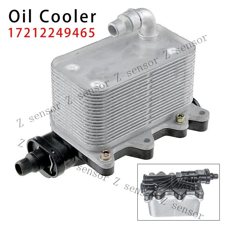 Z+ Oil Cooler Engine Oil 17212249465 For BMW 5 Series E60 E61 520d-535d 6 Series F8