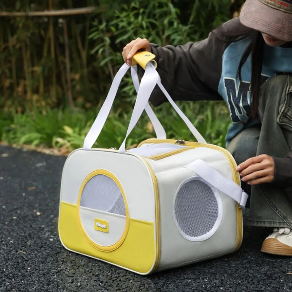 

Portable Breathable Cat Backpack Lightweight Foldable Pet Backpack Large Capacity Visible Dog Carrier Bag Outdoor