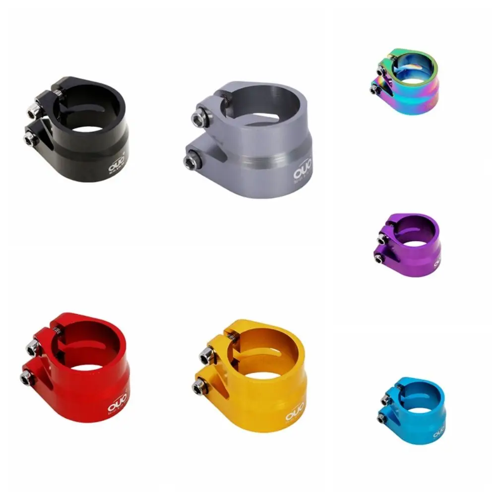 سبائك الألومنيوم دراجة Seatpost المشبك مقعد أنبوب قفل طبقة مزدوجة مقعد أنبوب المشبك السحابة 31.8/34.9 مللي متر مقعد الدراجة أنبوب كليب