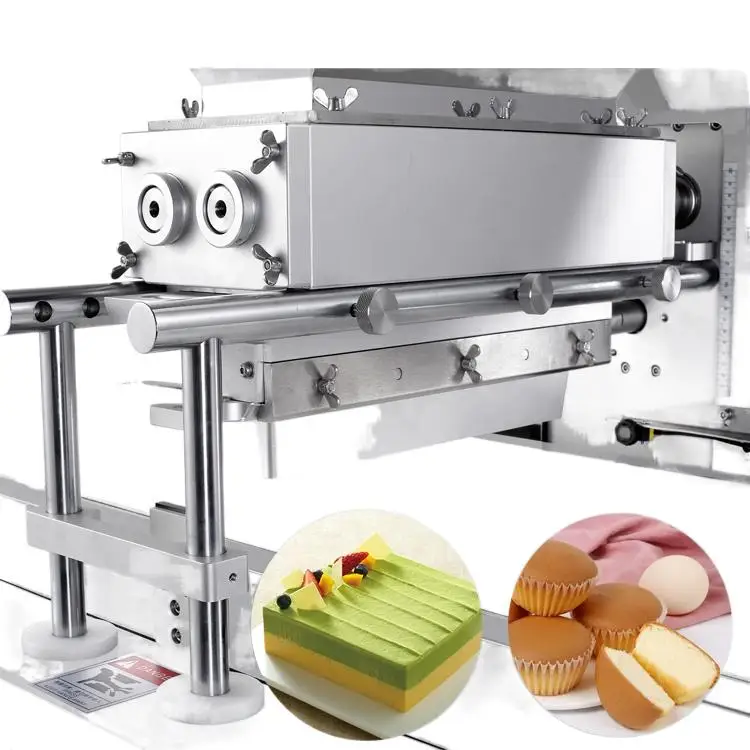 Full Automatic Cake Making Machine/ Production Line Band oven Cake Depositor cookies processing machinery