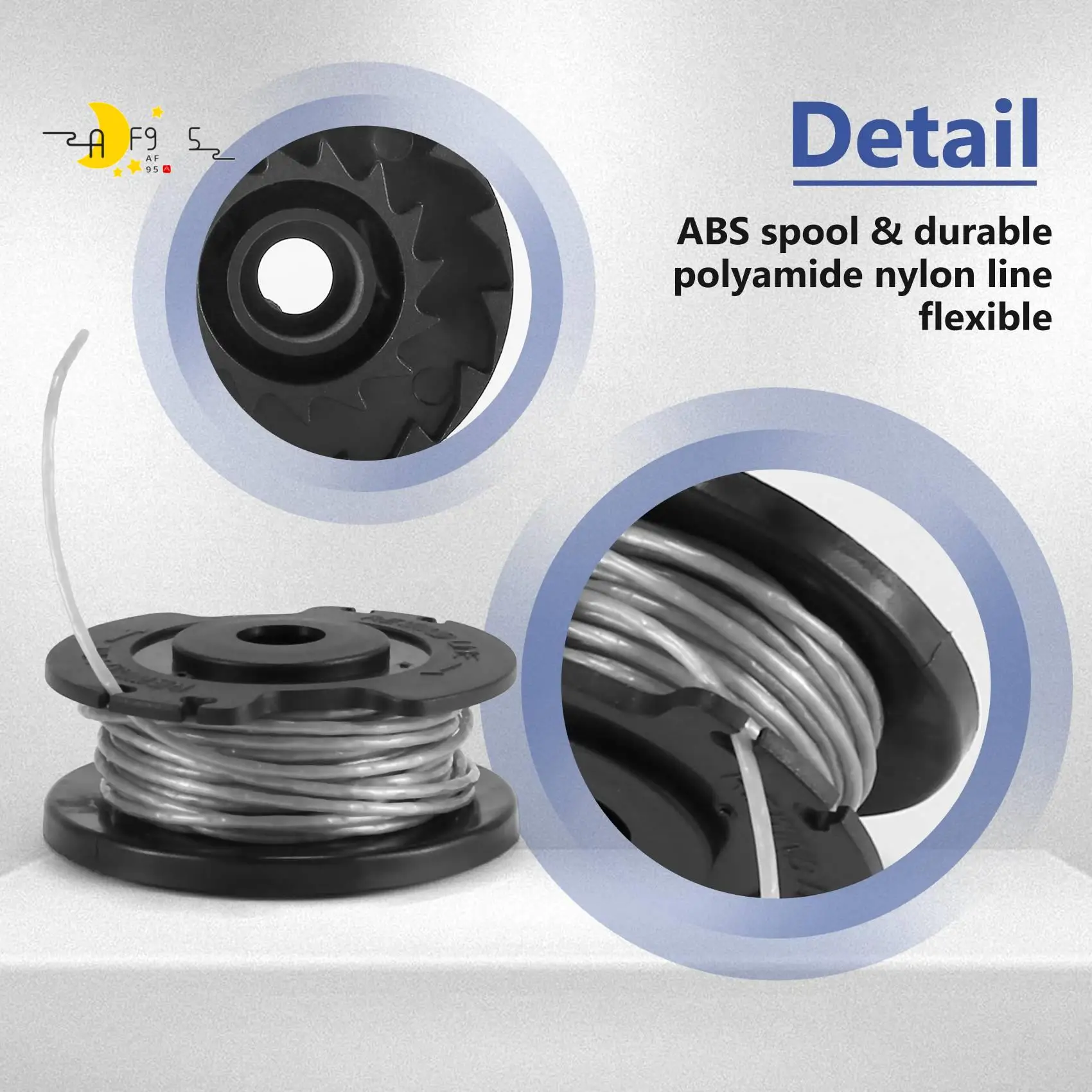 

Запасная катушка с леской AF95-8 Pack F016800569 для триммеров Easygrasscut 23, 26, 18, 18-230, 18-260, 18-26