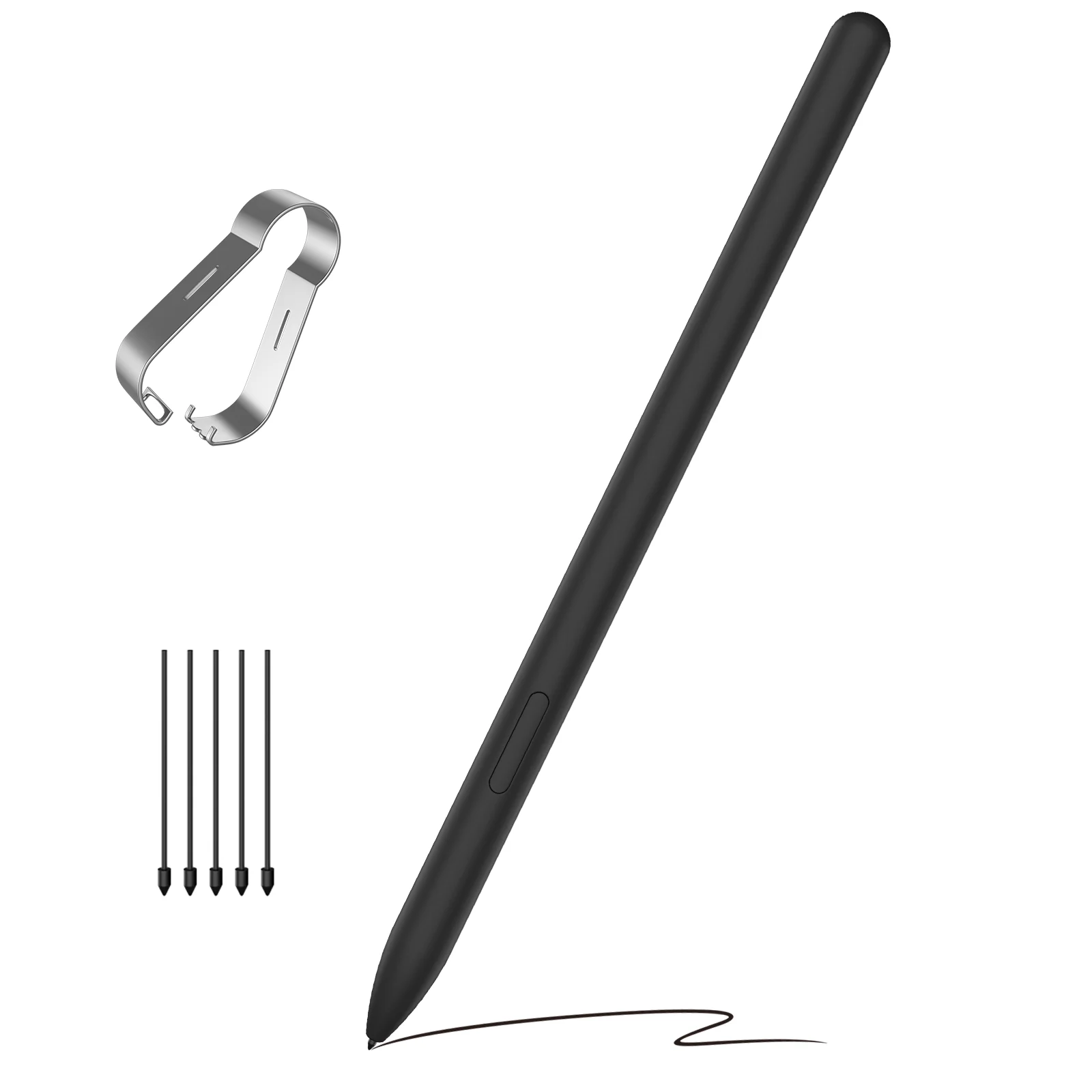 

S Pen для Samsung Galaxy Tab S10 FE/S9 FE Series с ластиком, стилус с 5 сменными наконечниками, точная отправка ладони для письма