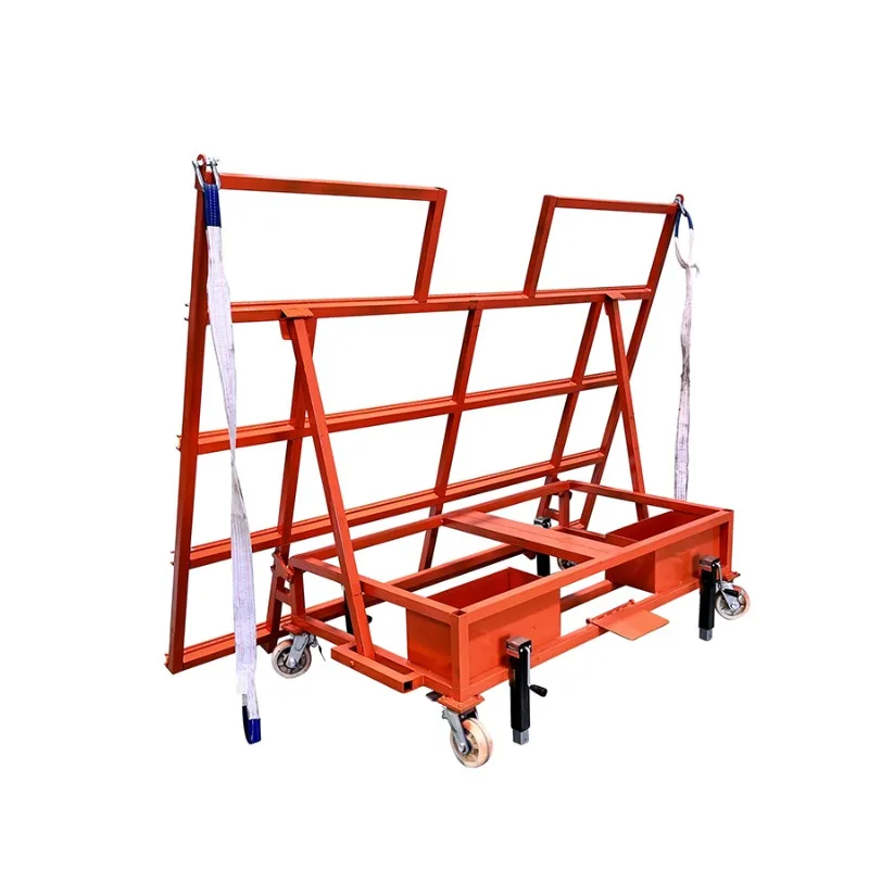 Portable foldable granite marble slab trolley granite transport a trolley