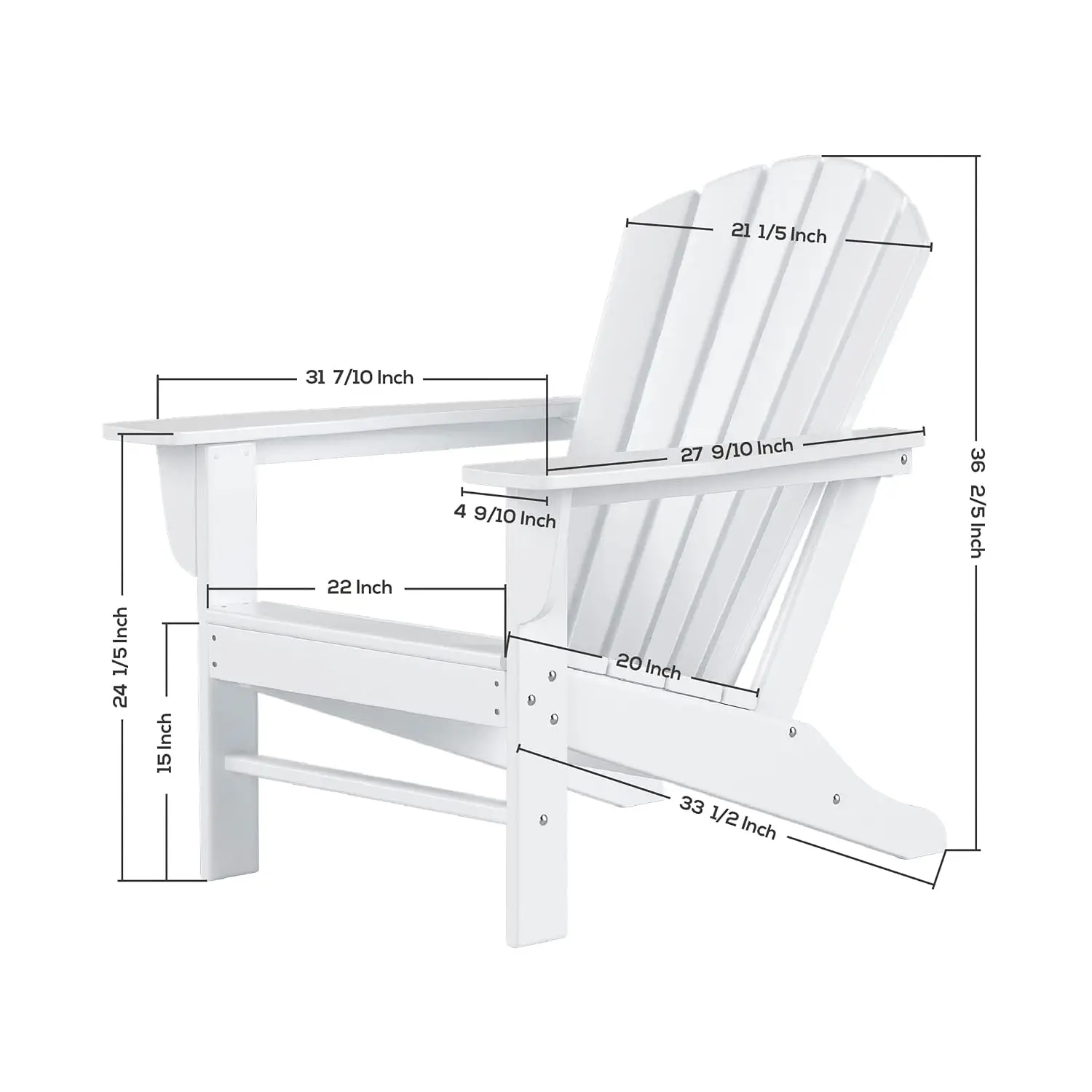 Outdoor Adirondack Chair 3-Piece Set with Side Table, Patio Furniture, Gray, Customized