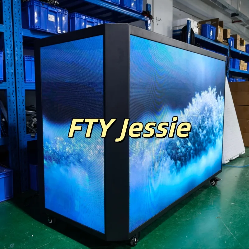 Full-Color P2.604 P2.5 P1.95 Led Dj Booth LED Display for Music Festivals Customizable Shaped Dj Booth Table Led Display Screen