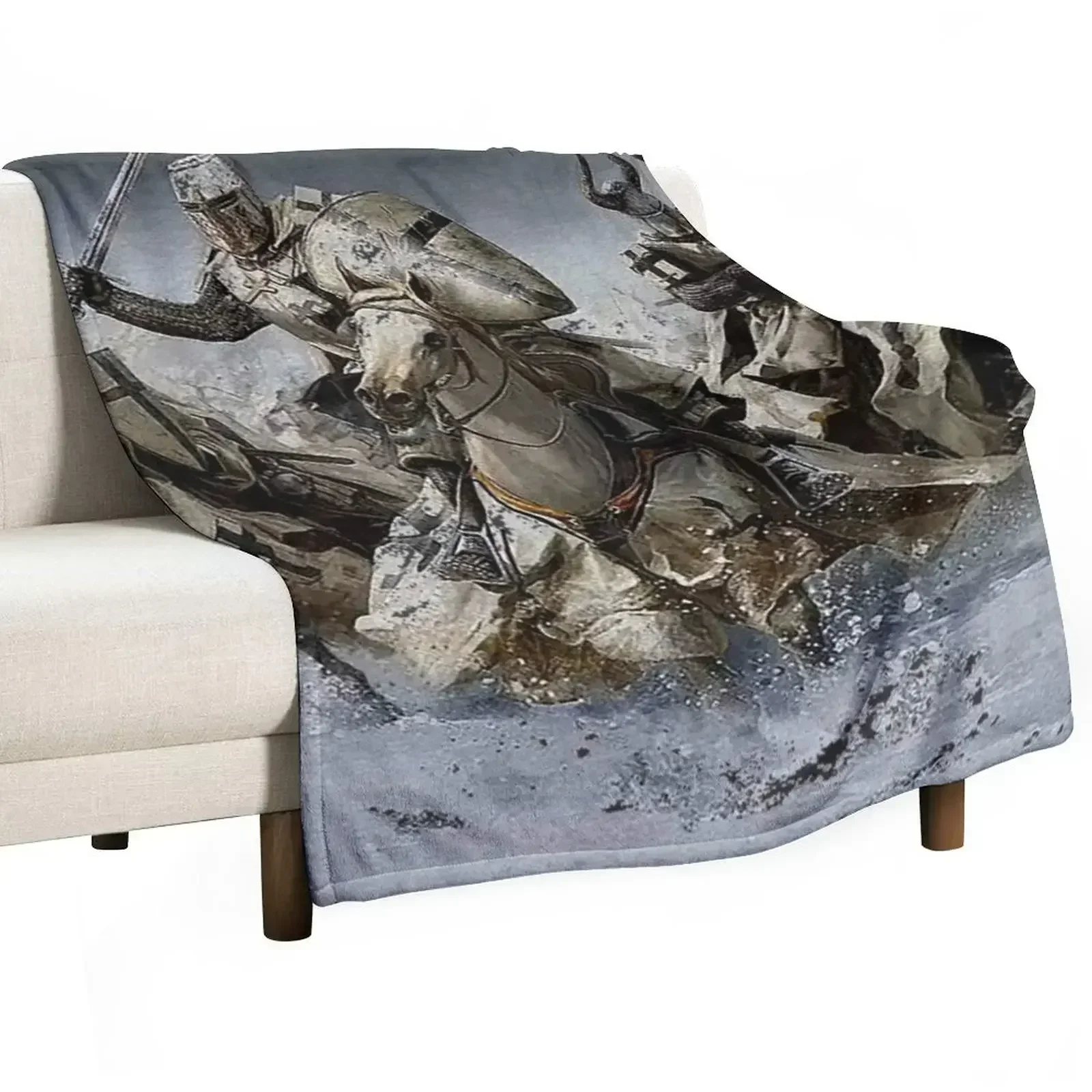 

Teutonic Knights crusading in Winter Throw Blanket Sofas Soft Baby Blankets