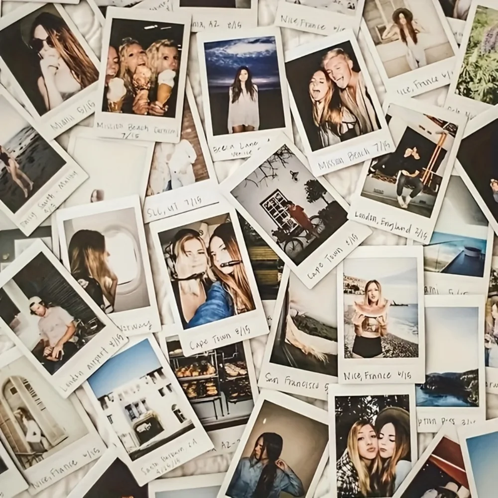 5 יחידות כרטיסי צילום בהתאמה אישית, הדפסת כרטיסים מיני, תמונות זוגיות, מתנות ליום הולדת עשה זאת בעצמך, פריטי אספנות דקורטיביים מודרניים ואלגנטיים