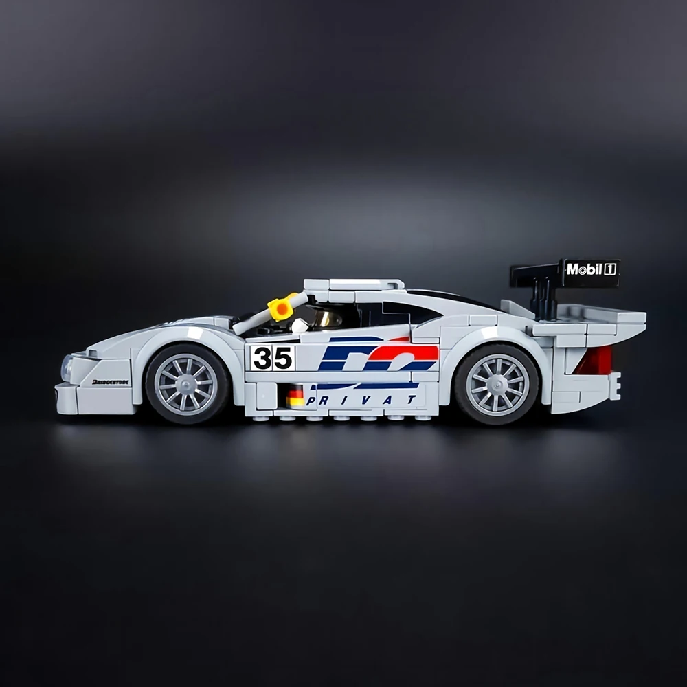 New MOC Speed ​​Racing Car 1998 Le Mans Endurance Race No. 35 Model Building Blocks DIY Car Assembly Toy Adult Collectible Gift
