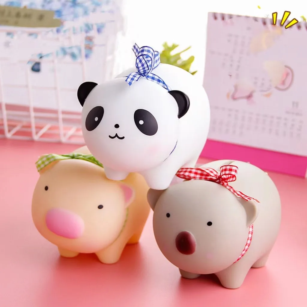 Cartoon Panda Animals Bank Money Boxes StorageToys Treasure Money Coin Saving Money Table Decor Children Gift Play House Toys