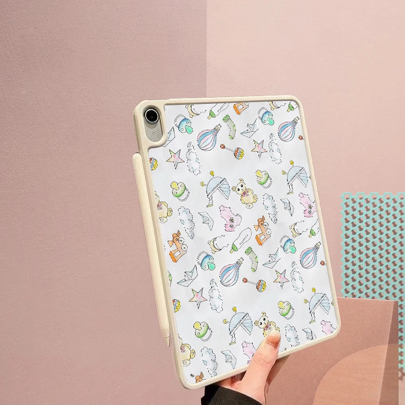 حافظة لجهاز iPad Mini 7 A17 Pro 2024، حافظة iPad Mini 6th/Mini 6 Generation 8.3 بوصة إصدار 2021، ipad air4/air5/air6 10.9 بوصة/iPad Air 11