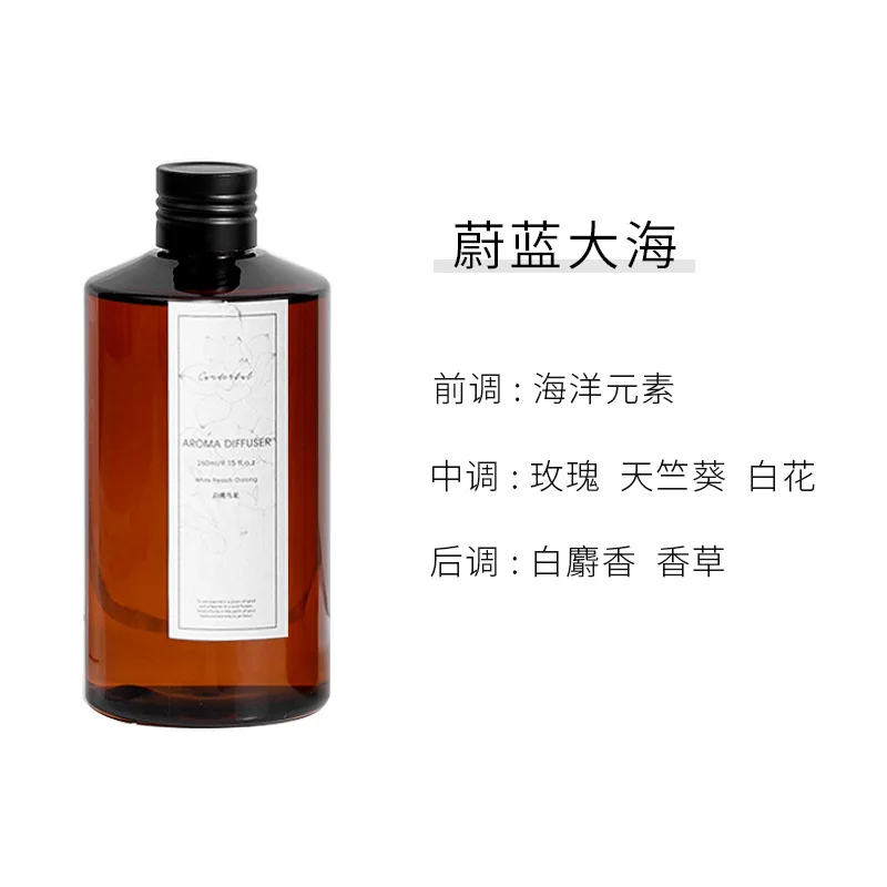 260ml Vloeibare Navulvloeistof voor Rietdiffuser, Huisgeur Essentiële Olie voor Slaapkamer, Woonkamer, Aroma Supplement