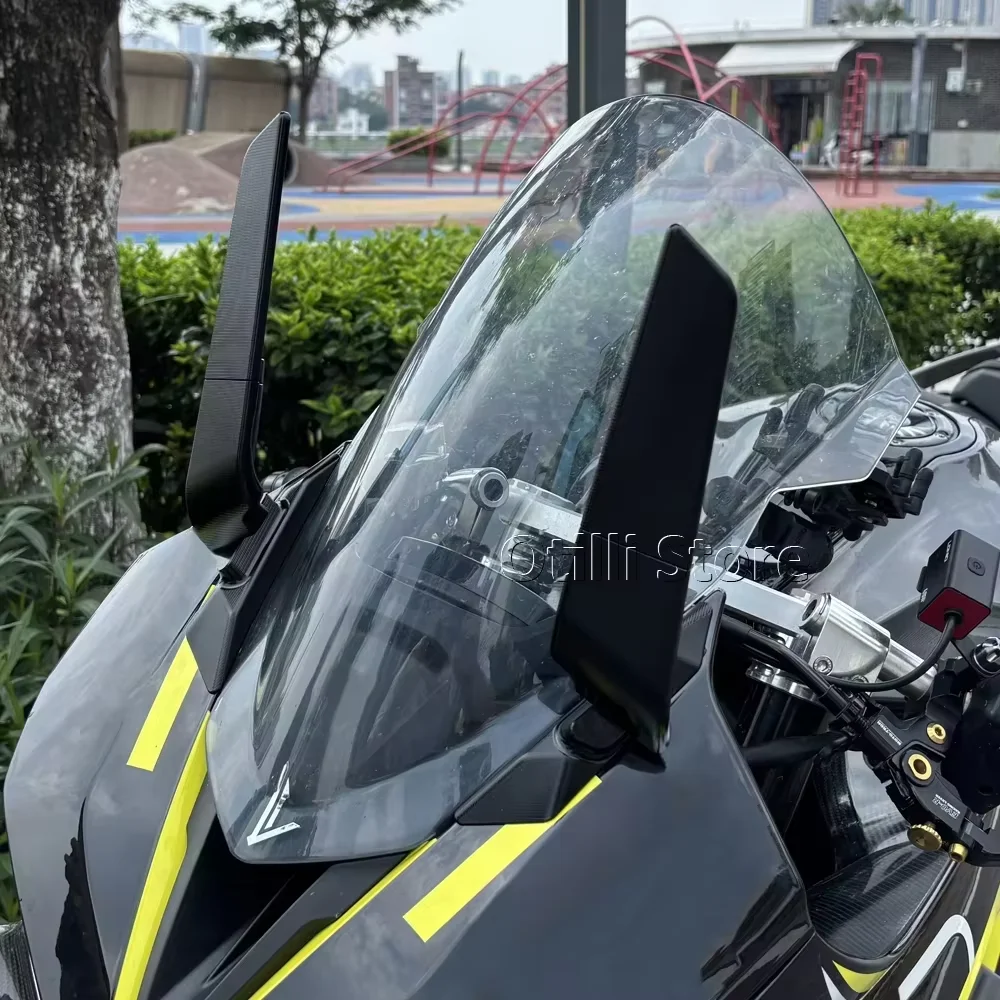 Motorcycle Side Rearview Mirrors For Daytona 660 Wind Wing Adjustable Sports Rotating Mirror For Daytona660 Stealth Mirror 2024+