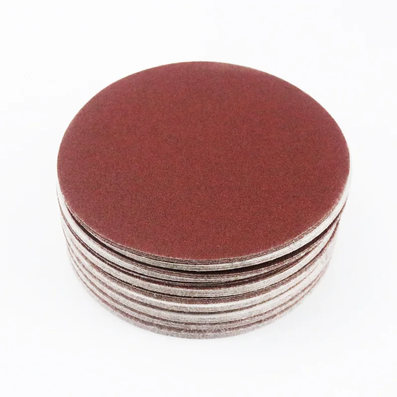 10PCS 4/5/6/7Inch Sanding Discs Round Shape Sandpaper 60-400 Grit Hook Loop Sand Paper Abrasive Polishing Tool