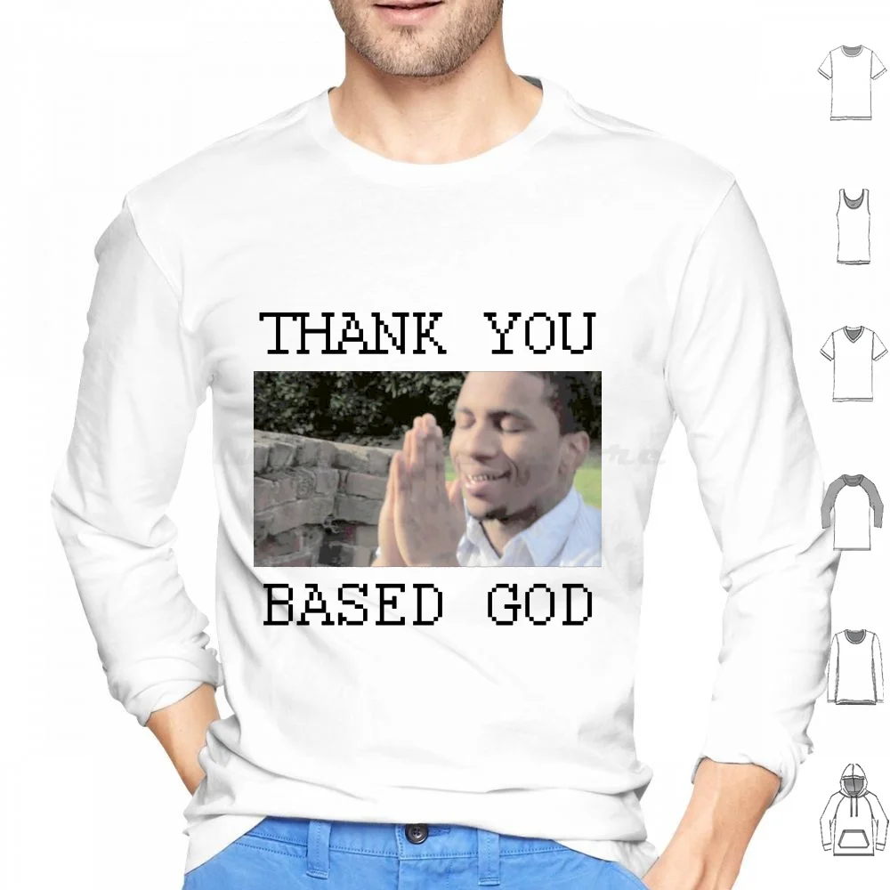Merci basée sur Dieu sweats à capuche à manches longues Lil B basé Dieu meilleur rappeur vivant le plus brut rappeur vivant Merci basée sur Dieu Tybg