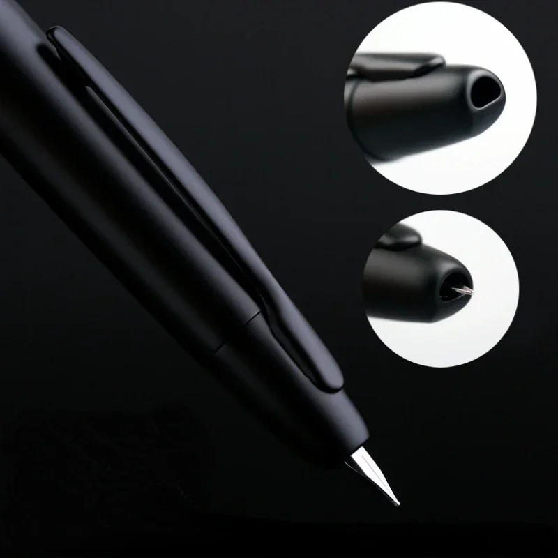 

MAJOHN A1 Retractable Fountain Pen Metal Body EF Fine Nib Click Pen Smooth Writing Pocket Pen for Office Drawing Gift