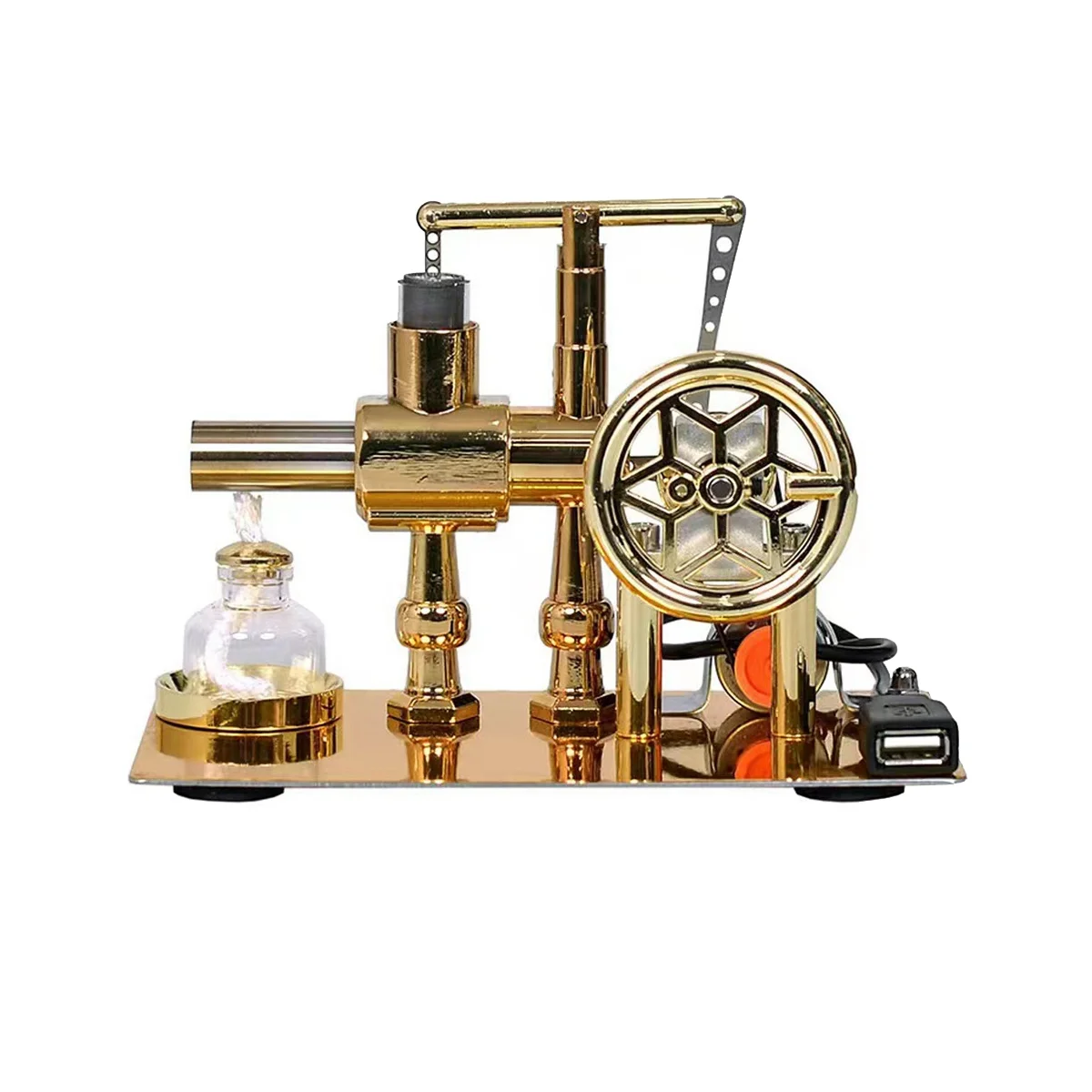 Hot Air Stirling Engine Experiment Model Electric Generator Physics Experiment Science Toy Educational Mini Engine Toy