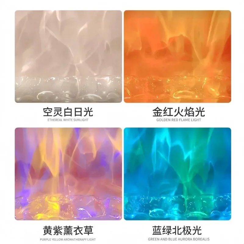 3D dynamic water ripple light, ambient water pattern light, living room commercial KTV background decoration, light