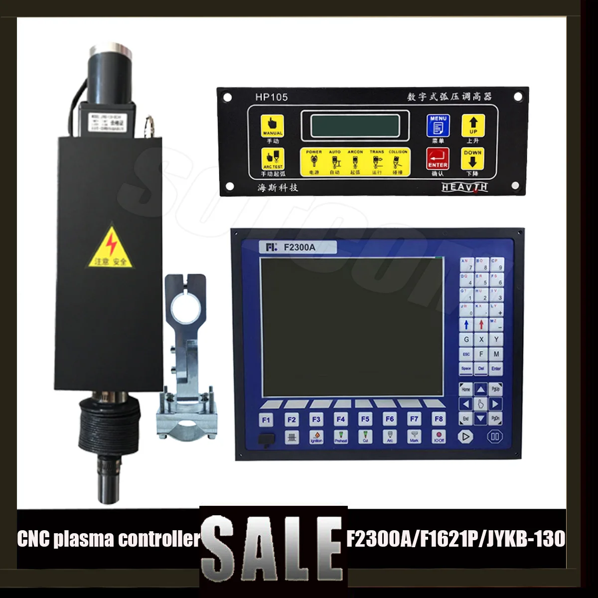 F2300a Plasma 2 แกน Cnc Controller ชุด F1621p/hp105/thc Lifter จังหวะ 130 มม.Ykb-130-dc24v/gh สําหรับเครื่องตัดพลาสม่า