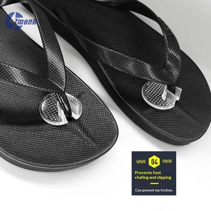 New！2Pairs Soft Silicone Forefoot Cushion Pads Anti Slip Transparent Toe Protectors For Flip Flops Sandals Shoe Inserts