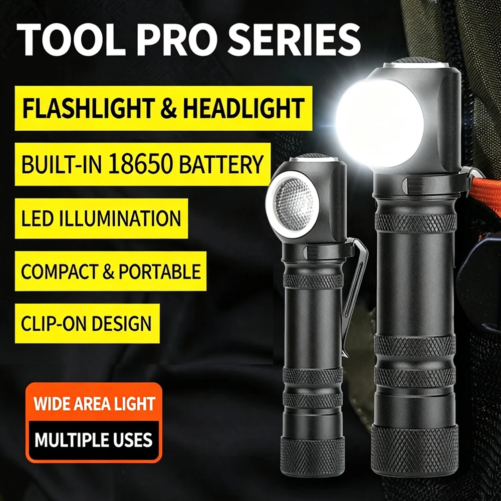 Strong Light LED Headlamp Portable EDC Headlight USB Rechargeable Powerful Hand Flashlight Super Bright Head Lamp Waterproof