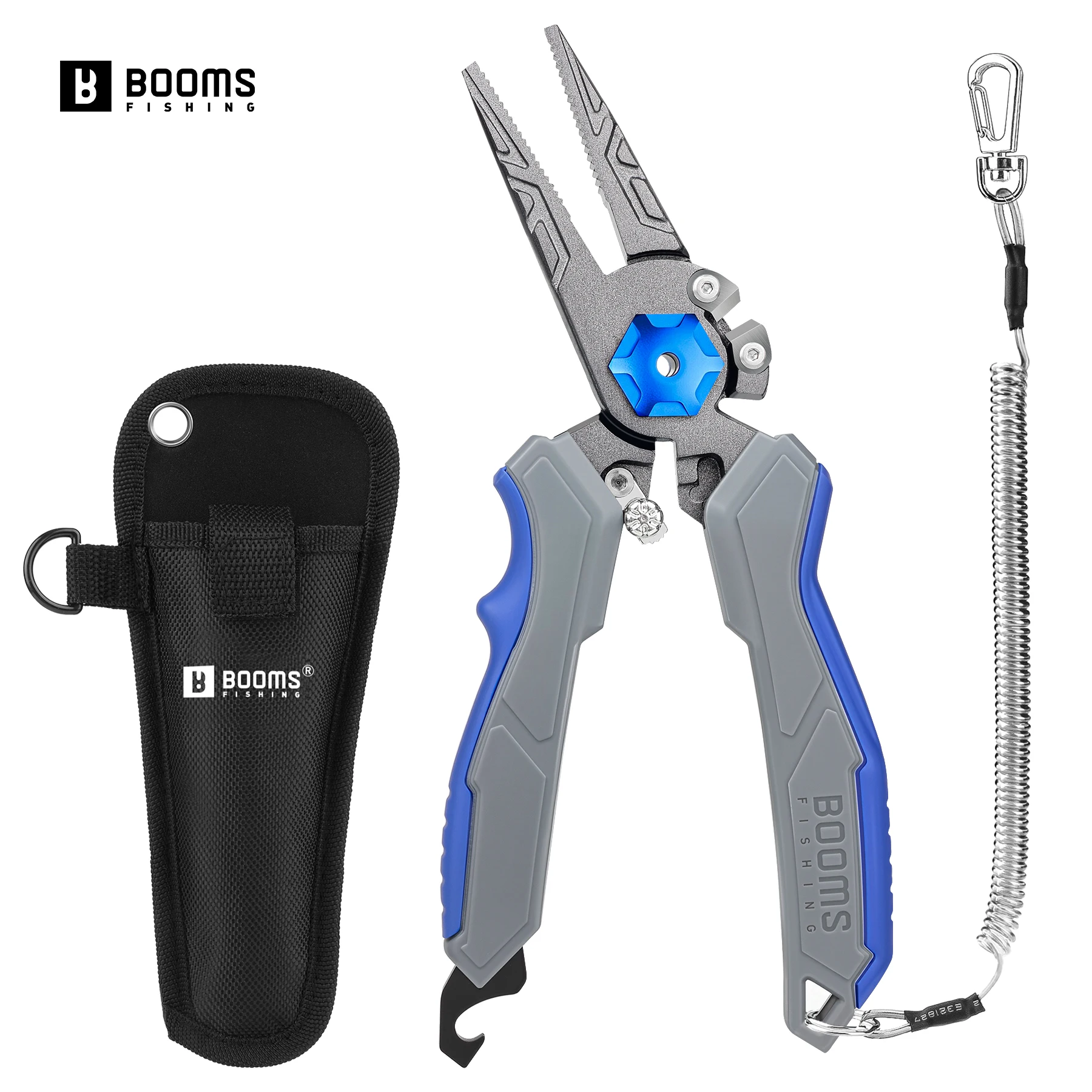 

Booms Fishing F09 Pliers Fish Lip Gripper Saltwater Resistant Hook Remover Fishing Pliers with Ergonomic Handle Fishing Tools