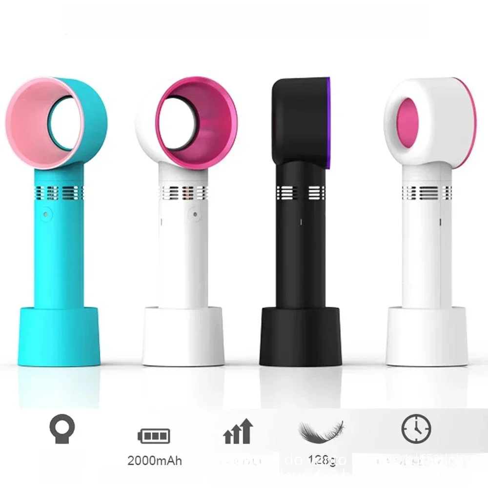 Usb Charging Eyelashes Dryer Plant False Lashes Bladeless Fan Grafted Eyelashes Dedicated Dryer for Women Beauty Makeup Tools