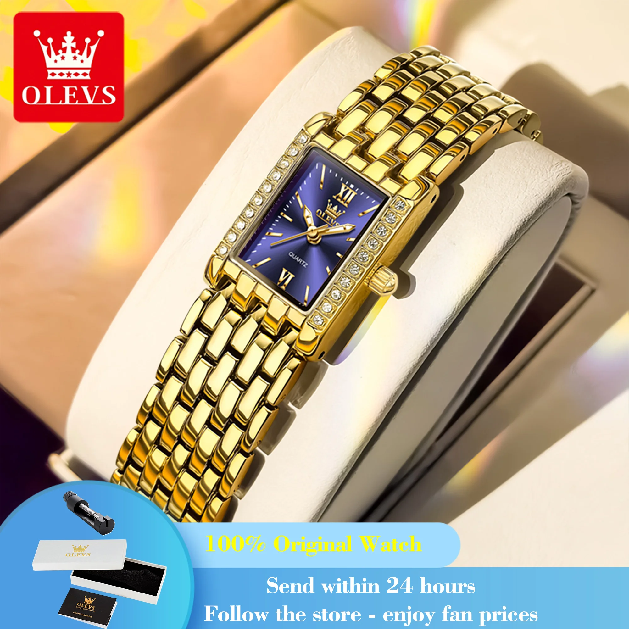 OLEVS 3700 Women's Watch Top Brand Luxury Fashion Quartz Watch For Women Original Waterproof Elegant Business Ladies Wristwatch