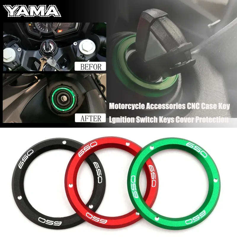 Motorcycle Accessories CNC Case Key Lgnition Switch Keys Cover Protection For KAWASAKI NINJA Z650 Z Versys 650 Z-650 Ninja650