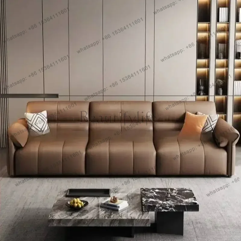 PG Beige Classic Reclining Sofas Cheap Minimalist Modern Single Sofas High Quality Divano Soggiorno Furniture For Home