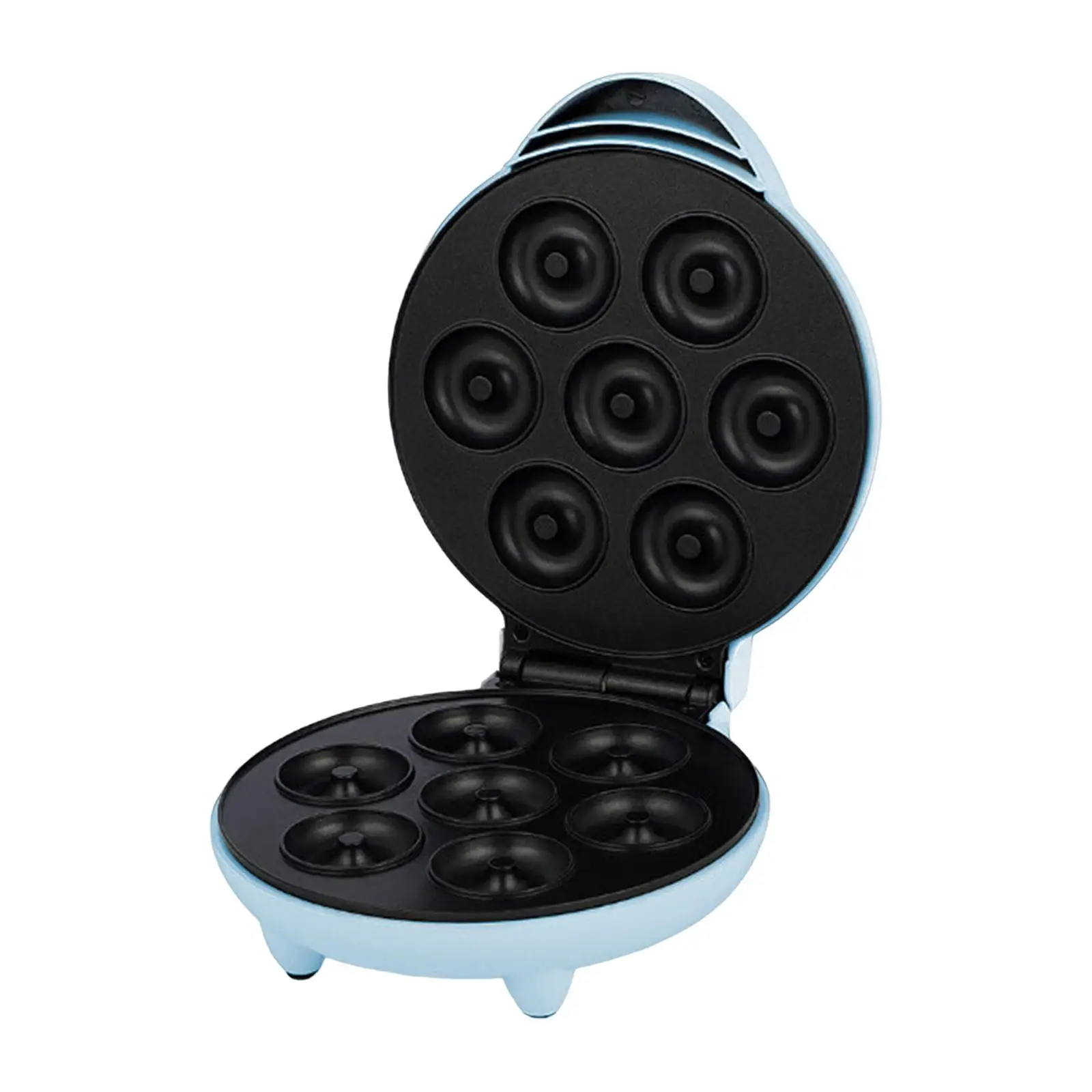 Mini Donut Maker Machine with Reminder Light 1200W Breakfast Waffle Baking Machine for Coffee Shop Commercial Use Snack Desserts