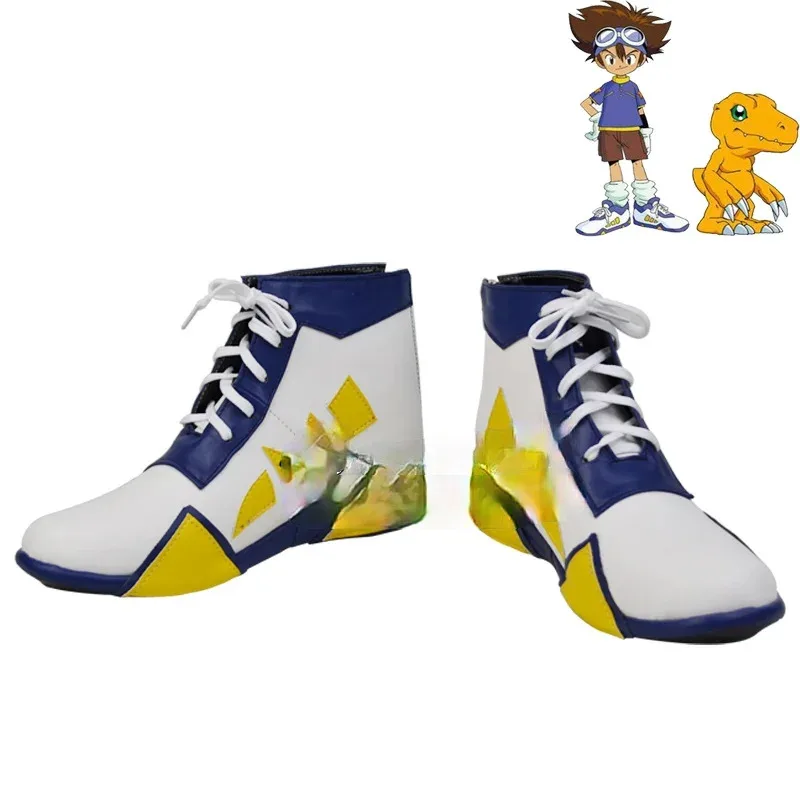 

qq98Digimon Adventure YAGAMI TAICHI Tai Kamiva Обувь с персонажами аниме Обувь для косплея Сапоги Костюм для вечеринки Опора
