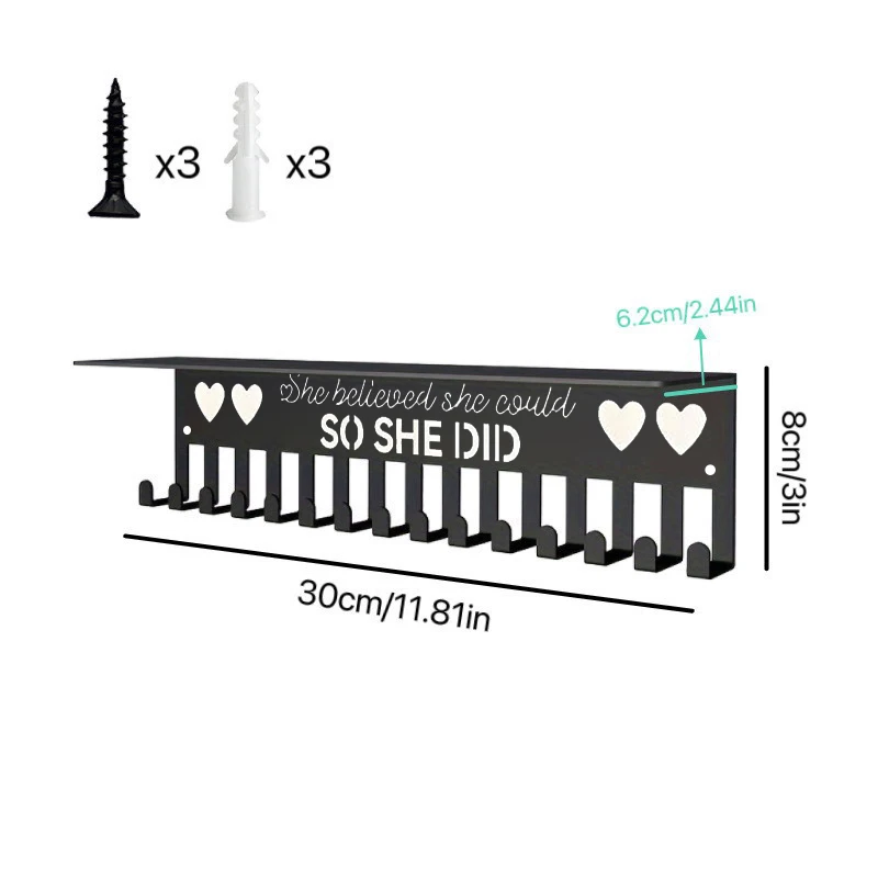 【CM】Medal Hook Display Rack Wall-Mounted Awards Storage Holder Key Holder Suitable for Football, Basketball, Sports Enthusiasts - view 6