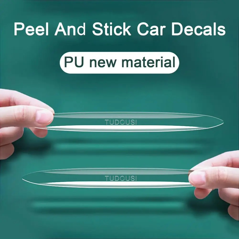 Car Bumper Stripes Anti scratch Car Door Strips Easy Peel Stick Bumper Guard for Paint Surface Reliable Rear Vision