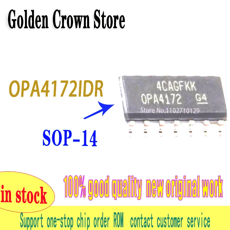 OPA4172 OPA4172IDR sop-14 Chipset 5~10 Pcs/Lot  100%
