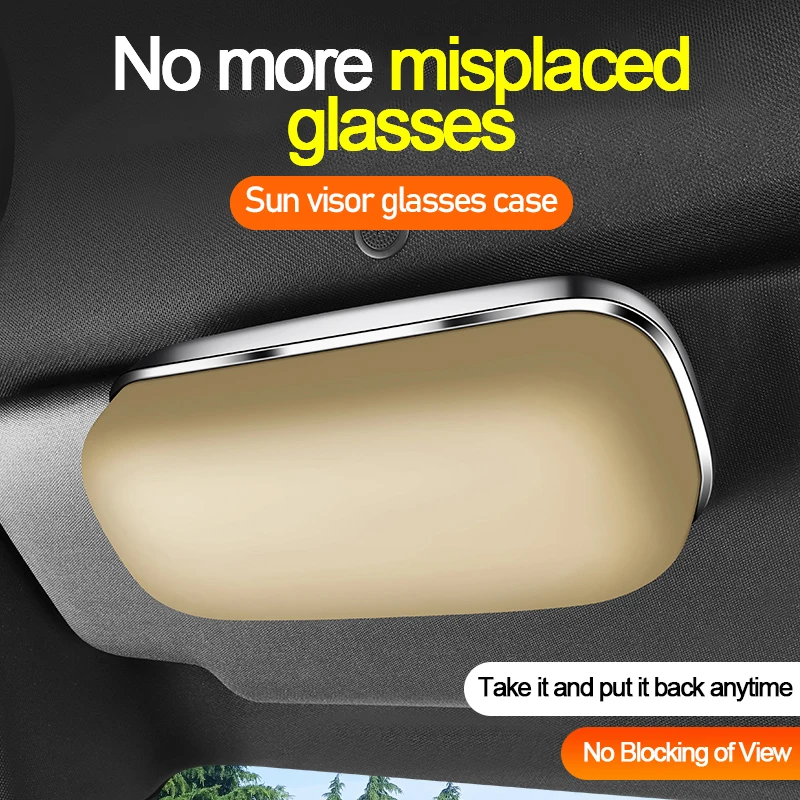Car Glasses Holder, In-Car Glasses Clip, Car Sunglasses Storage Clip Suitable for Hyundai Creta, Kona, Palisade