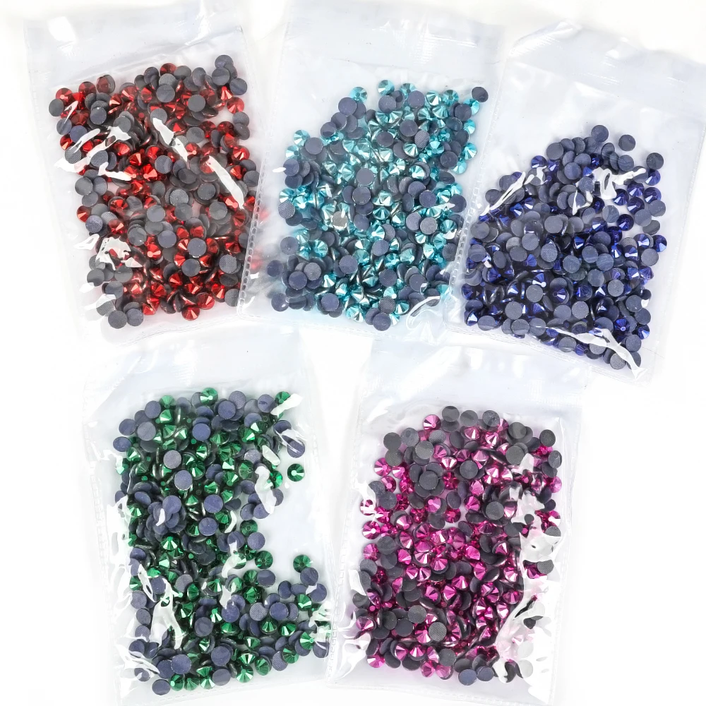 VC Quality All New Metal series Crystal Hotfix Rhinestones Glass Strass Iron On Stone For Nail Art Sewing & Fabric Decoretion