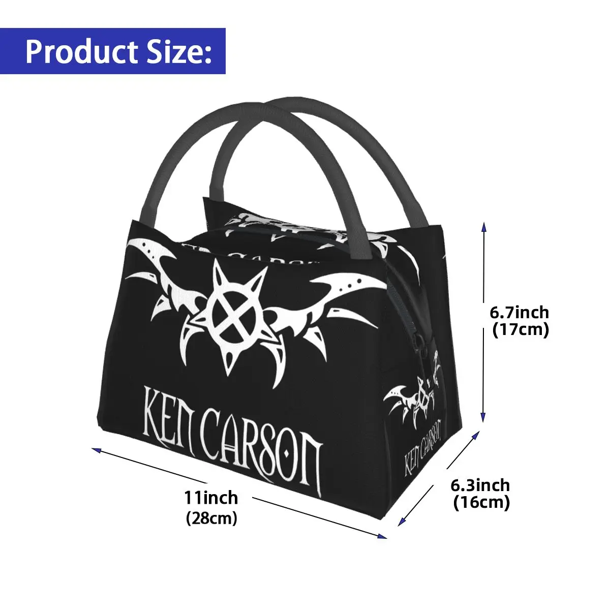 Rapper Ken Carson Merch X Singer Insulated Lunch Bag for School Bento Storage Food Boxes Container Cooler Thermal Lunch Box Tote