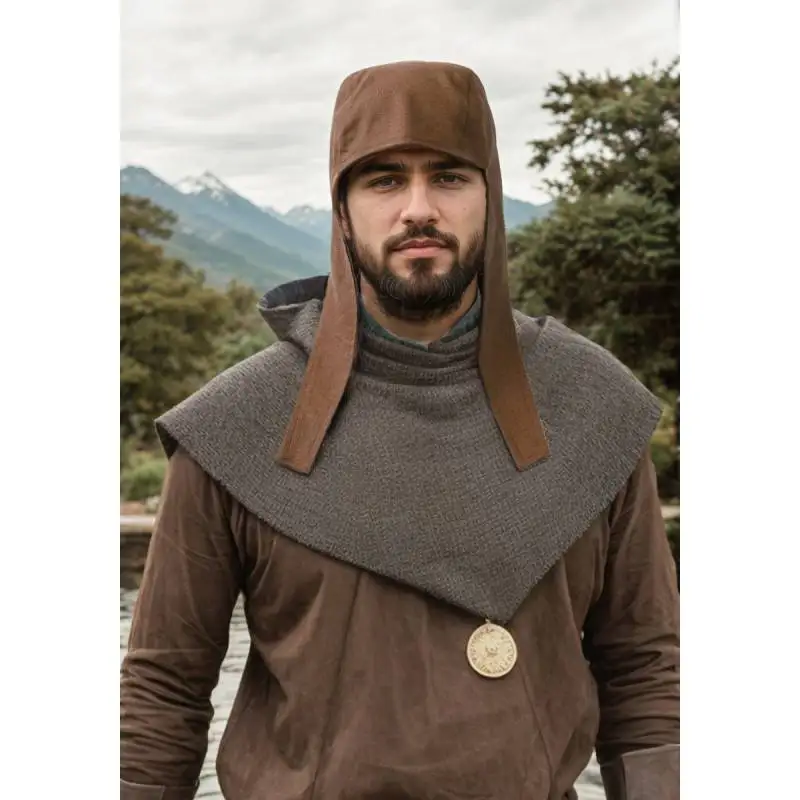 

WENAM IN STOCK Medieval Coif Cap Linen Hats with Ear Flaps Renaissance Bonnet Halloween Christmas Costume