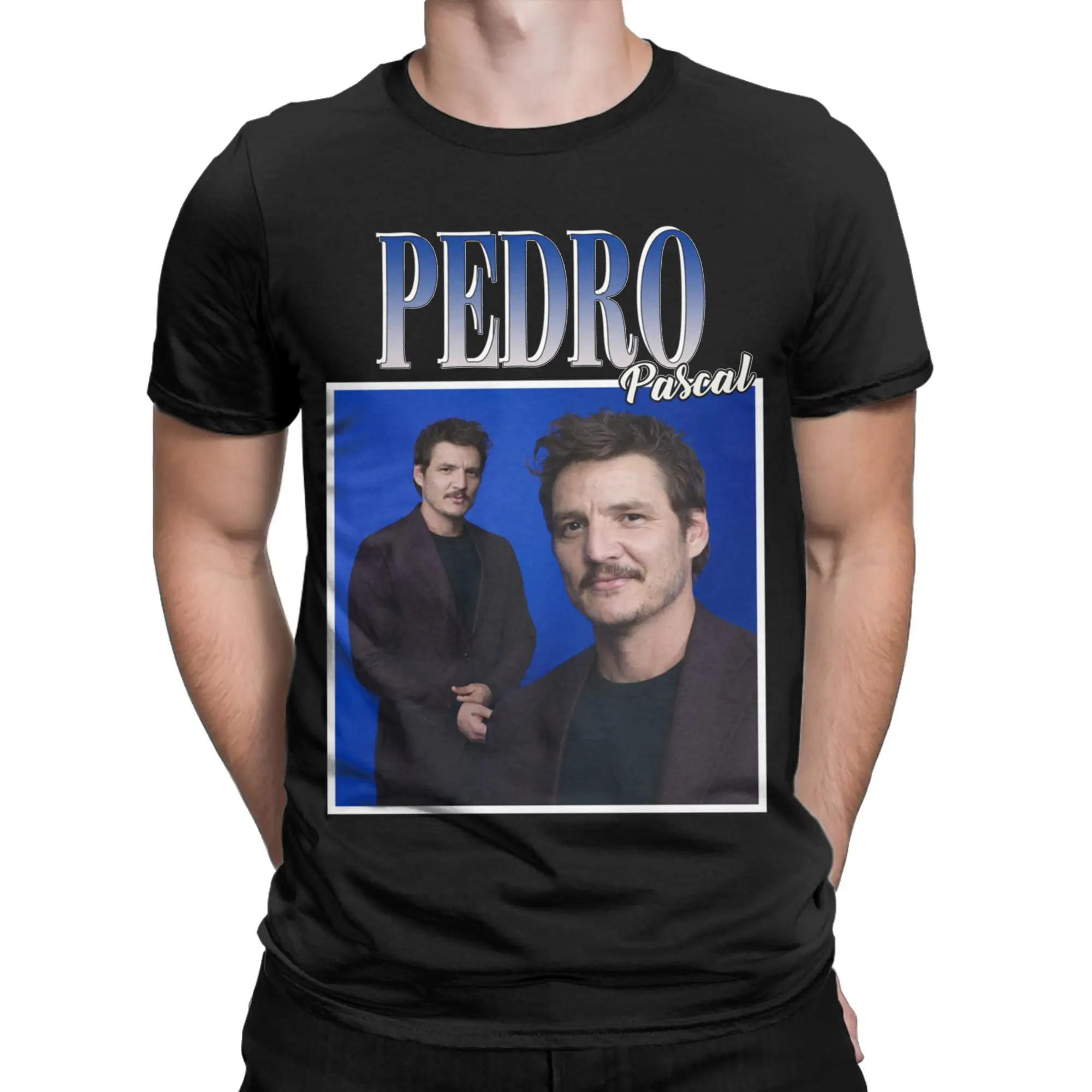 

Pedro Pascal 1 Graphic Printed T Shirts for Men Women 100% Cotton Tee Shirt Clothes