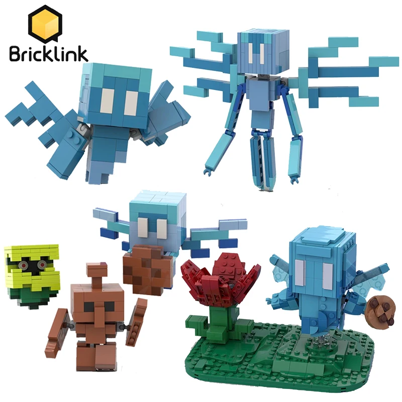 

Ideas Bricklink MOC Mine Game Фигурки My World Allay DIY Пиксель Точные наборы статуй Строительные блоки Детские игрушки Рождественский подарок