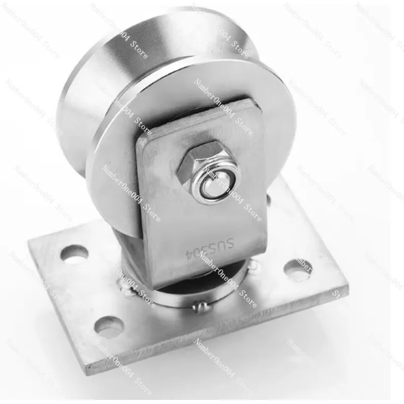 For Sliding Gate Ground Rail Rollers Accessories 304 Stainless Steel V U H Shaped Omni-Wheel Universal Pulley